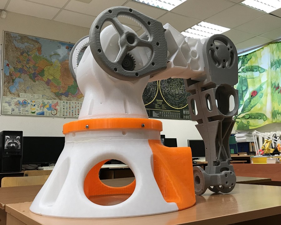 3D-printed prototype of the robot
